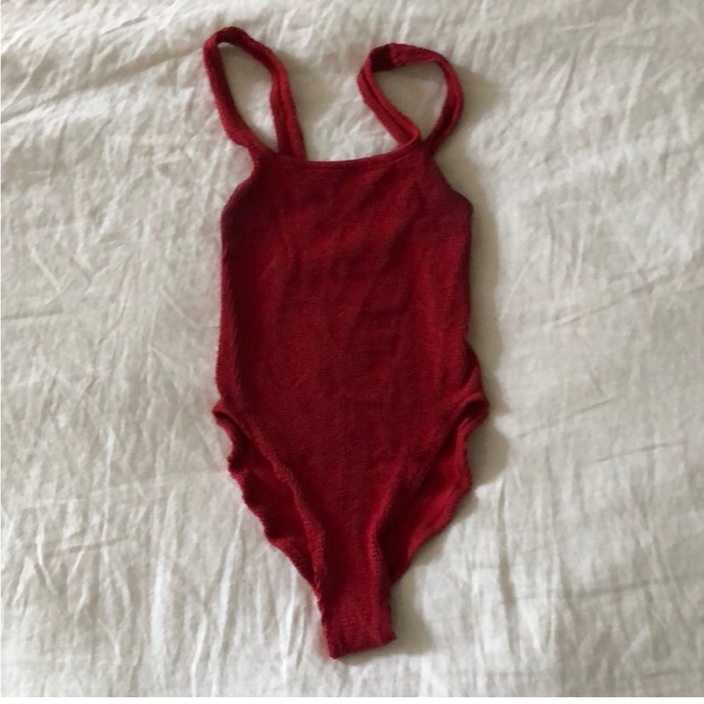 Red Youswim one piece